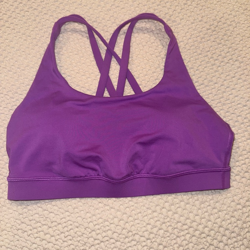 Lululemon Athletica Vibrant Purple Sports Bra